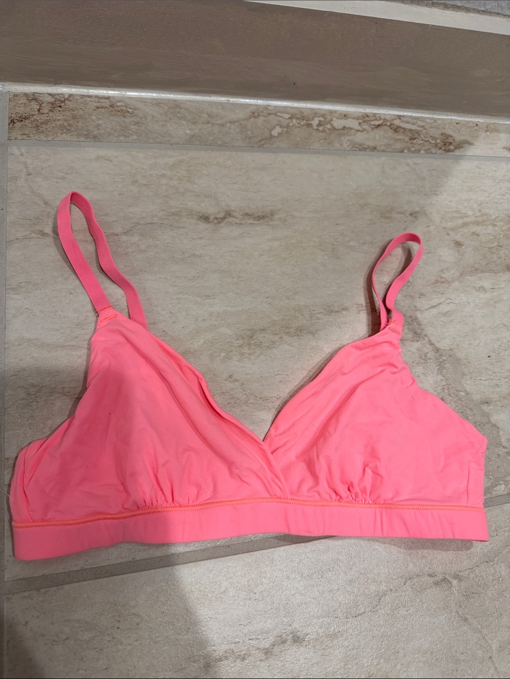 Skims Neon Pink Bralette - Comfort Stretch Support